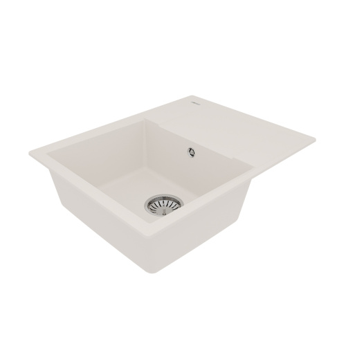 Кухонная мойка LeMark Imandra 640 9910022 64х50 цвет белый поверхность матовая - фото 2