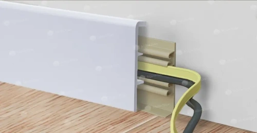 Напольный плинтус Alpine Floor Rico Concept RC 80000 Белый толщина 2 см 2200х80 - фото 2