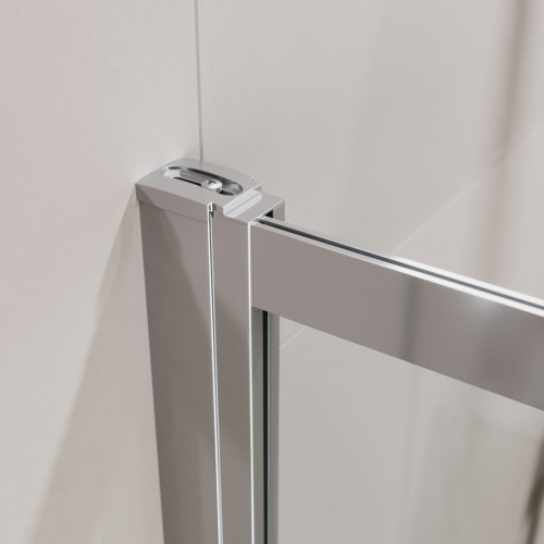 Душевая шторка на ванну Cezares SLIDER SLIDER-FIX-VF-11-90/150-C-Cr 90х150 стекло прозрачное профиль хром глянцевый ориентация универсальная - фото 2