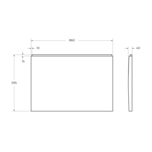 Боковая панель для ванны Cezares EM-F-90-SP-W37 - фото 2