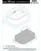 Ванна акриловая Royal Bath NORWAY RB331100CM-R 180х120 пристенная асимметричная с каркасом