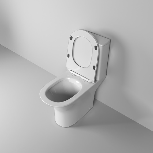 Унитаз напольный с бачком Grossman Classic GR-4465S белый глянцевый с сиденьем микролифт безободковый каскадный смыв - фото 4