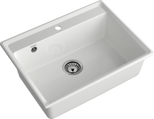 Кухонная мойка Granfest Level LV-660 иней 66х50 цвет белый поверхность матовая - фото 2