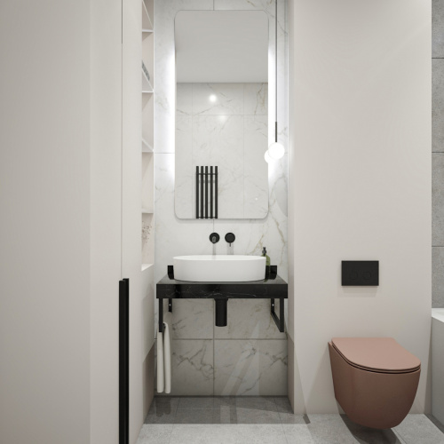 Столешница Teymi Helmi T150307 70х50 подвесная цвет черный - фото 3