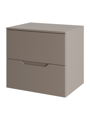 Тумба под раковину Orange Line Li-60TuLMDF 61х46х56 подвесная цвет бежевый - фото 3