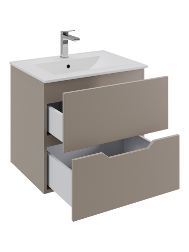 Тумба с раковиной Orange Line Li-60TuL+Ra 62х47х56 цвет бежевый - фото 4