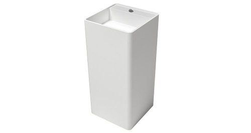 Раковина из искусственного камня Zenon Ember 4000.000.000.000.42154 40х40 напольная цвет белый матовый