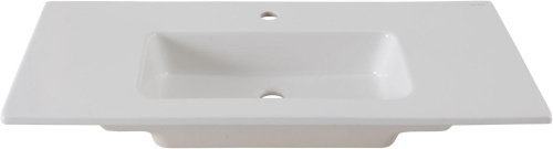 Раковина керамическая Allen Brau Fantasy 4.11027.20 102х47 полувстраиваемая цвет белый 1 отверстие под смеситель - фото 3