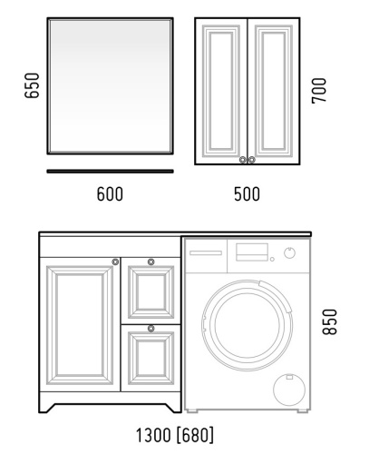 Шкаф Corozo Леон SD-00000775 50х22х70 подвесной цвет белый - фото 5