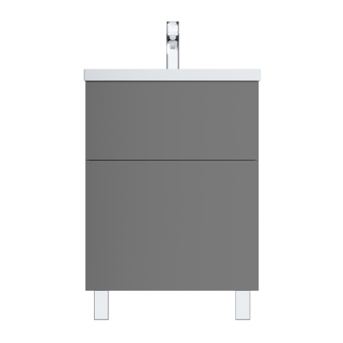 Тумба под раковину Am.Pm Gem M90FSX06022GM32 60х41х81 напольная цвет графит матовый - фото 2