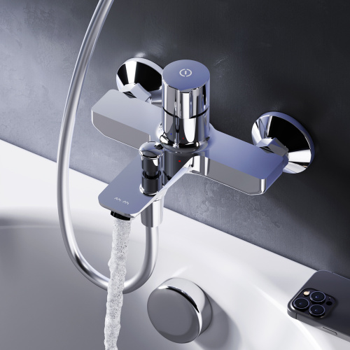 Смеситель для ванны и душа Am.Pm X-Joy F85A10500 настенный хром - фото 3