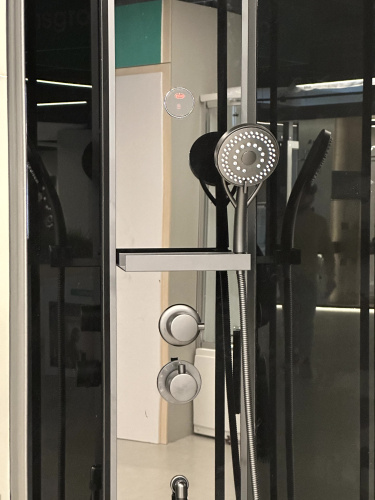 Душевая кабина Timo Premium ILMA902RB-roof-902R-T-STILMA-T-CH/C 120х80 асимметричная без крыши - фото 5