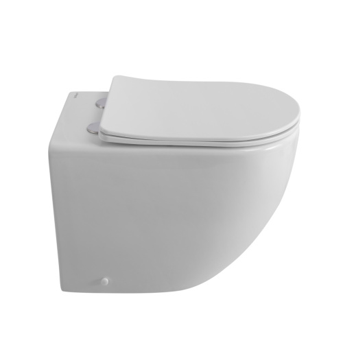 Унитаз приставной BelBagno SFERA-R BB2141CBR/SC белый с сиденьем микролифт безободковый каскадный смыв - фото 4