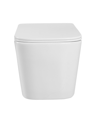 Унитаз подвесной Agger AT04100 белый с сиденьем микролифт каскадный смыв - фото 3