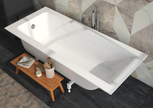 Ванна из литьевго мрамора Эстет Delta slim ФР-00015334 160х70 пристенная прямоугольная - фото 5