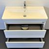 Тумба с раковиной Comforty Дублин 00-00005213CF 90х50 подвесная цвет белый
