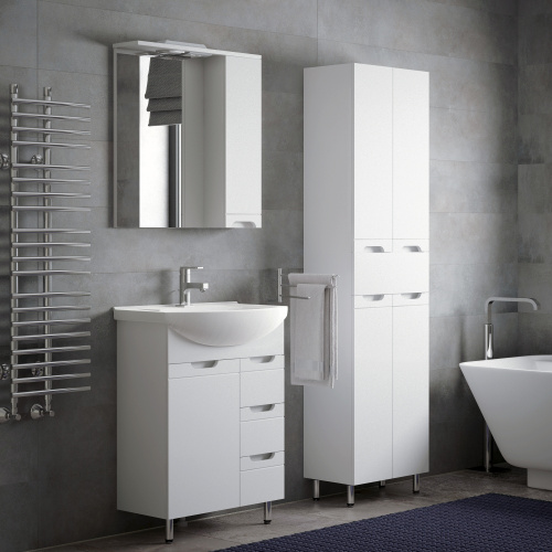 Шкаф-пенал Corozo Лея SD-00000001 50х29х187 цвет белый - фото 2