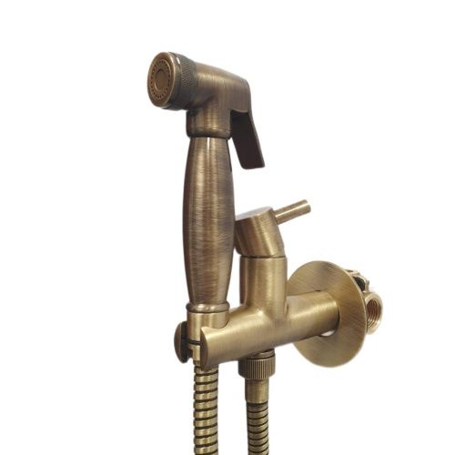Гигиенический душ со смесителем Webert Elio EL870301065 бронза - фото 2