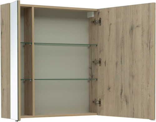 Зеркало-шкаф Aquanet Алвита New 00277537 80х17х85 подвесной цвет коричневый - фото 5