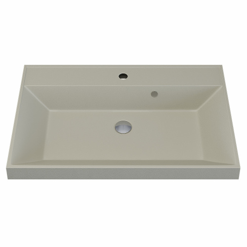 Раковина кварцевая Uperwood Classic Quartz 291030024 80х45 полувстраиваемая цвет бежевый - фото 4