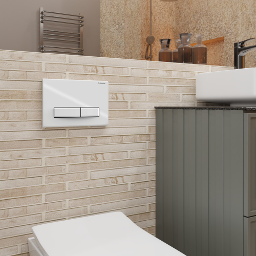 Клавиша смыва механическая CHARUS Elegia FP.321.11.01 цвет белый глянцевый - фото 3