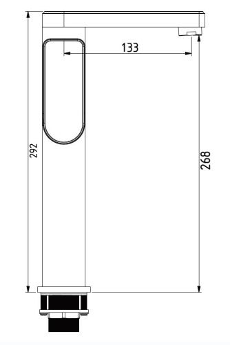Смеситель Savol S-600716G на раковину/столешницу хром - фото 2