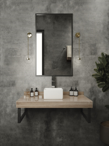 Столешница Teymi Helmi T150409 90х50 подвесная цвет коричневый - фото 3