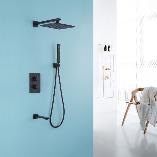 Душевая система ABBER AF8050B встраиваемая в стену с термостатом - фото 2