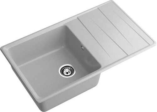 Кухонная мойка Granfest Level LV-860L серый 86х50 цвет серый поверхность матовая - фото 2