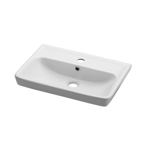 Раковина керамическая Dreja Mini 195032 50х38 подвесная цвет белый 1 отверстие под смеситель - фото 2