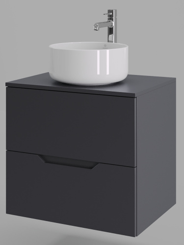 Тумба с раковиной Orange Line Li-60TugMDF+B07-345W 61х46х72 - фото 2