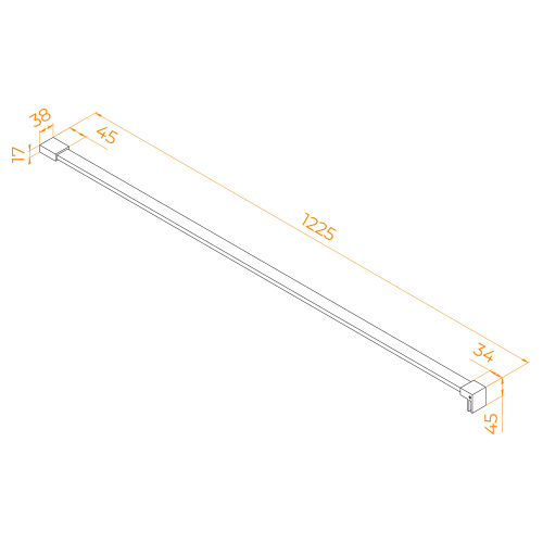 Держатель стекла RGW 41400105-11 хром - фото 2