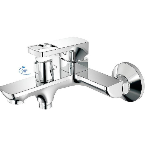 Cмеситель для ванны и душа Haiba HB60176 настенный хром - фото 2