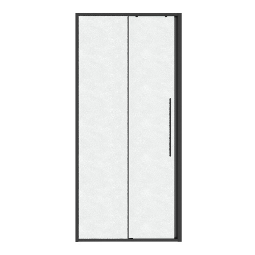 Душевая дверь Niagara Nova NG-34-L9CHGR 90х195 стекло шиншилла профиль графит матовый - фото 2