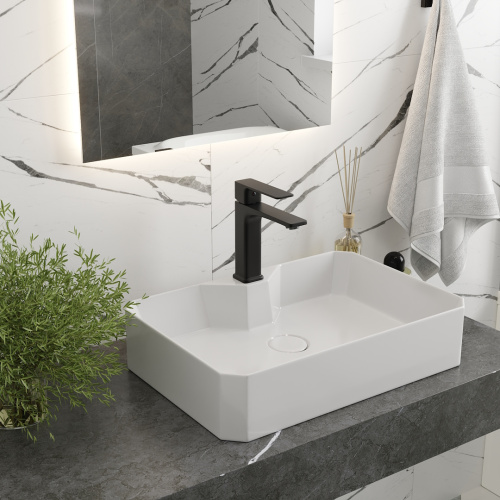 Смеситель Teymi T10257 на раковину черный матовый - фото 4