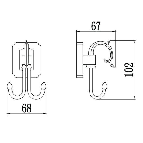 Крючок Savol S-006454 - фото 3