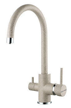 Смеситель для кухни Paulmark ESSEN Es213211-302 на раковину песочный