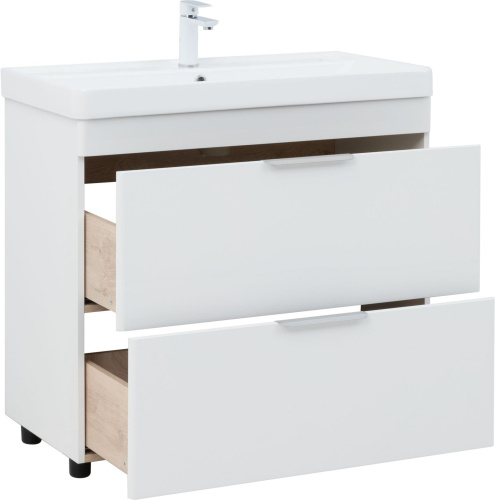 Тумба под раковину Aquanet Ирис new 00336309 89х46х79 напольная цвет белый - фото 5