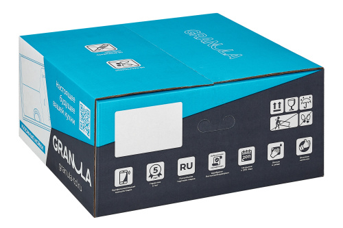 Кухонная мойка Granula 4451, ГРАФИТ 45х46 цвет графит поверхность матовая - фото 2