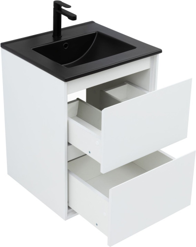 Тумба под раковину Aquanet Милан 00336366 50х45х64 подвесная цвет белый - фото 2