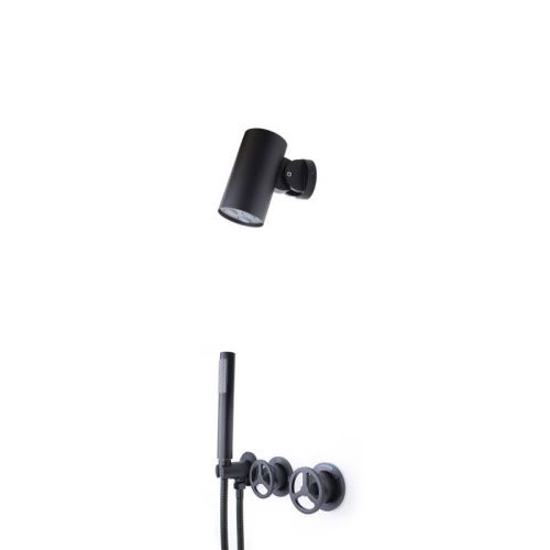 Душевая система Bronze de Luxe 5011B-S встраиваемая в стену цвет черный - фото 2