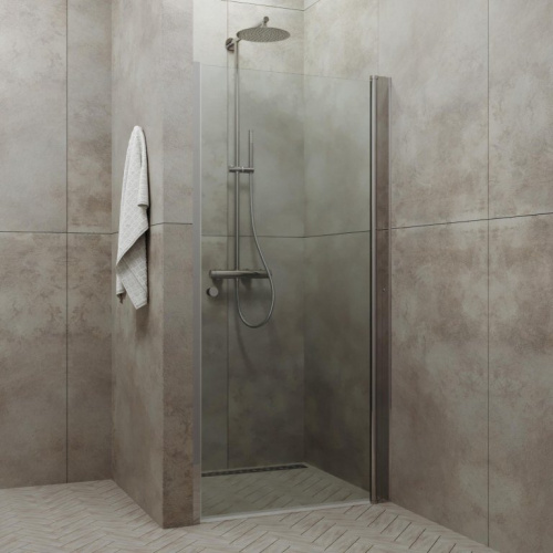 Душевая дверь Тритон Уно Щ0000036858 90х185 стекло прозрачное профиль хром - фото 3