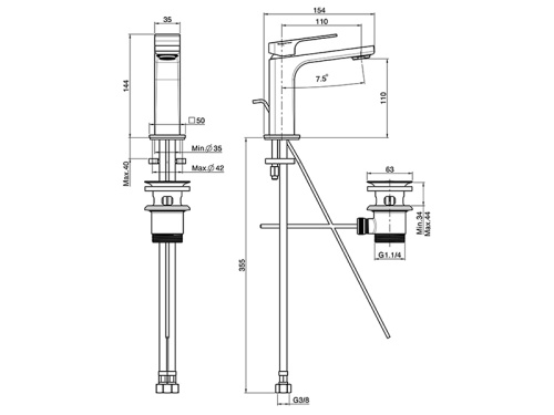 Смеситель Fima Carlo Frattini F3382CR на биде хром - фото 2