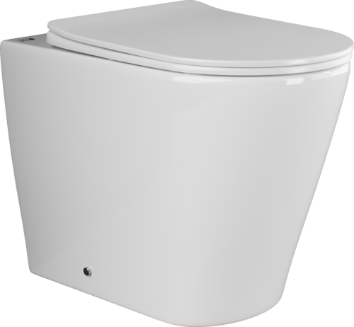 Унитаз приставной Ceramica Nova HIGHLIGHT CN1812 белый с сиденьем микролифт безободковый душевой смыв - фото 2