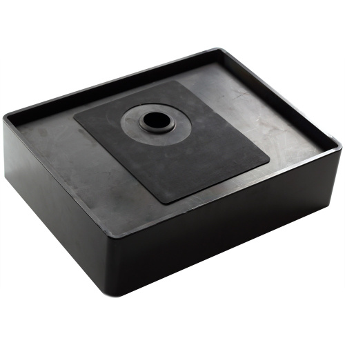 Раковина из нержавеющей стали Melana MLN-D4837B Castle 48х37 накладная цвет черный без отверстий под смеситель - фото 5