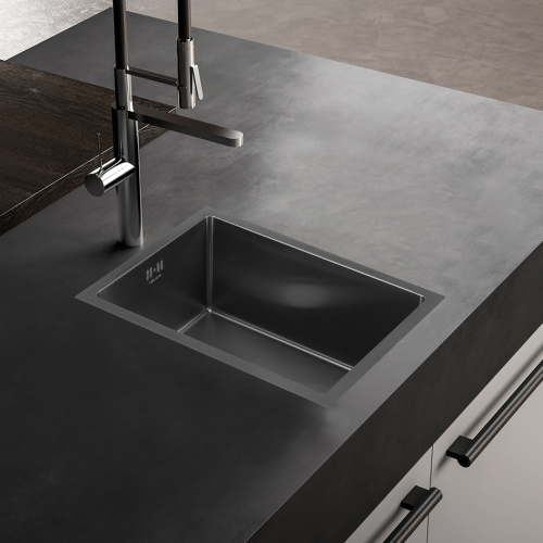 Кухонная мойка Melana ProfLine D5138H сатин 51х38 цвет сатин поверхность матовая - фото 2