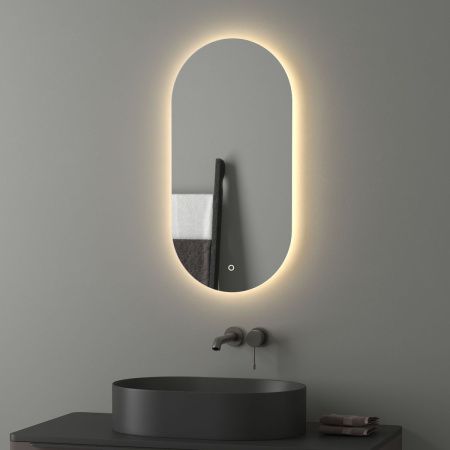 Зеркало с подсветкой Evoform Ledshine BY 2696 40х80 подвесное