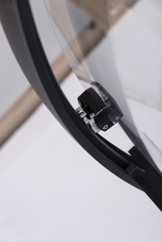 Душевой уголок Niagara Nova 68070811BLACK 100х100 стекло прозрачное профиль черный без поддона - фото 4