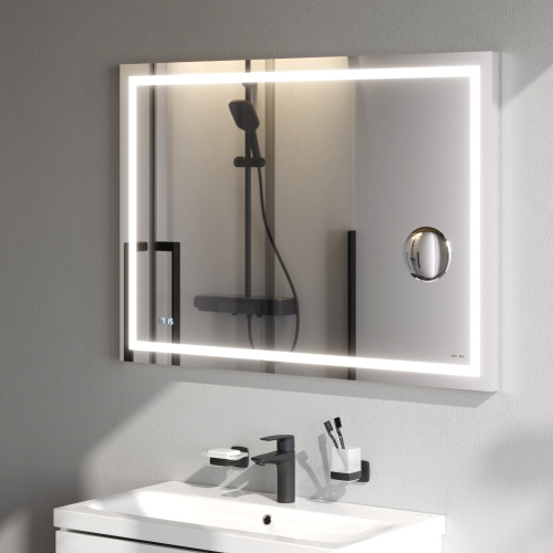 Зеркало в ванную Am.Pm Gem M91AMOX1003WG 100х70 цвет серебро - фото 4