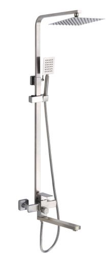 Душевая стойка Fmark FS8145-35 настенная цвет серый - фото 2